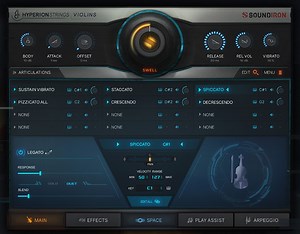 Hyperion Strings Micro GUI Design Kontakt - Scott Kane