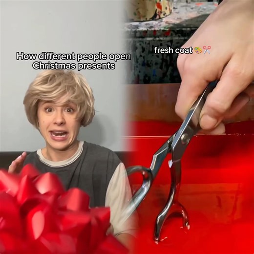 How different people open Christmas presents