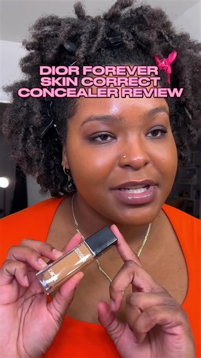 Review of the @Dior Forever Skin Correct Concealer in the shade 4W. #makeupreview #grwm #dior #concealer #makeupforblackwomen #smallcontentcreator #microinfluencer
