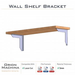 Plan DXF de support d'étagère en acier découpé au laser | Organiseur de garage et d'atelier Type-4 - Etsy France