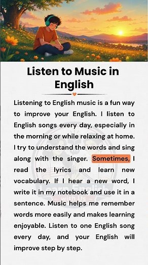 How to Learn English with Songs 🎶 | Easy English Story for Beginners | #english #englishforbeginners