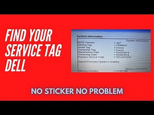 How to locate Dell service tag number inside Windows ~FASTEST METHOD~