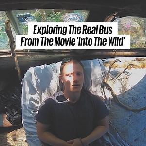 2M views · 9.5K reactions | Justin spent 24 hours in the actual bus from the book and movie 'Into the Wild', to get a glimpse of what life there was like for Christopher Johnson McCandless | UNILAD | Facebook