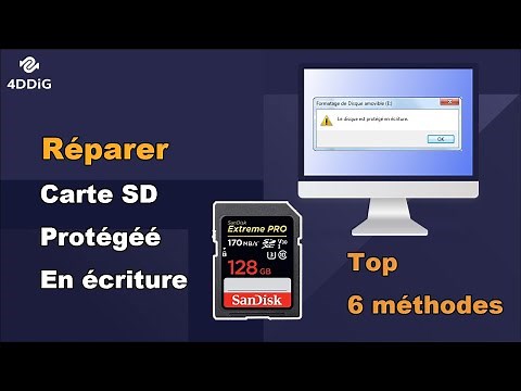 Réparer une carte SD protégée en écriture sur Windows 【6 Méthodes】