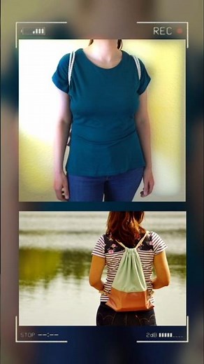 sew gym bag / backpack in minutes without a pattern