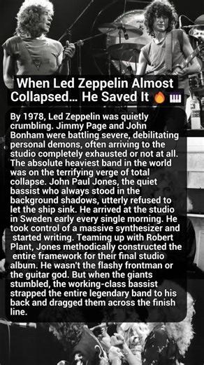 When Led Zeppelin Almost Collapsed… He Saved It 🔥