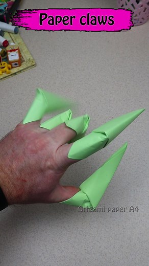 How to Make an Origami Paper Claw