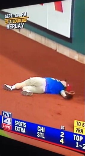 Fan Falls… Ball Rolls Away
