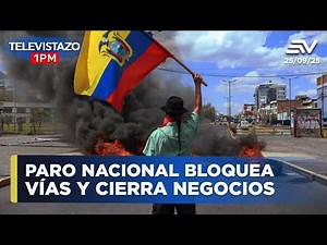 National strike: blockades and business closures in several provinces | 1 PM Televistazo #LIVE 🔴