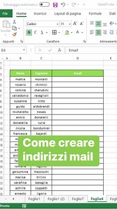 498K views · 3.2K reactions | Nel video di oggi vediamo come creare indirizzi mail da una lista di nomi e cognomi. #excel #corsionline #365 #formula #imparare #tutorial #curriculum #ufficio #istruzione #trucchiexcel #produttività #lavoro #foglidicalcolo #finance #daybyday #videocorsi #azienda #educazione #elearning #corsoexcel | Gianluca Battistelli | Facebook
