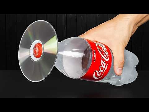 Attach Old CDs to a Plastic Bottle! You Won’t Believe What Happens 😱| Inventor Daily