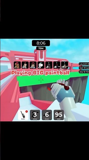 Playing BIG paintball #robloxgames #bigpaintball #gaming #roblox #fyp