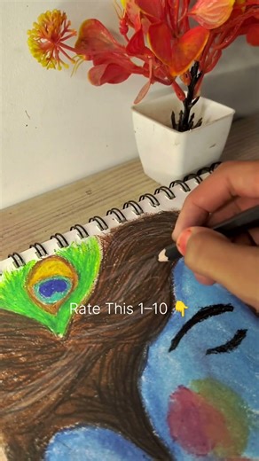 You Won’t Believe This Final Reveal 😳 | Radha Krishna Holi Art 🌈🔥