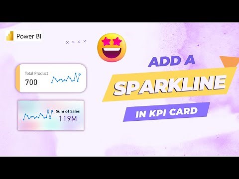 How to add a sparkline into New card ?| House of Visual | Add a Sparkline to KPI card in Power BI