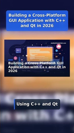 Building a Cross-Platform GUI Application with C++ and Qt in 2026 #Shorts