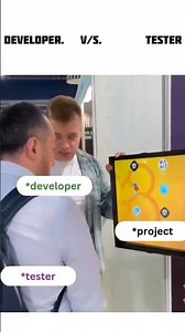 how developer and tester test the project 😀