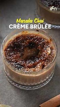 Masala Chai Crème Brûlée | Creamy, Aromatic & Irresistible #shorts