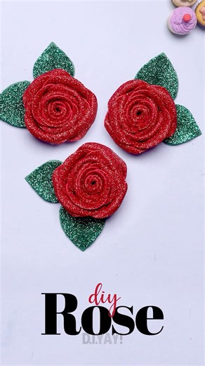 Mini Foam Sheet Rose 🌹 | Cute & Easy Flower DIY 🌹