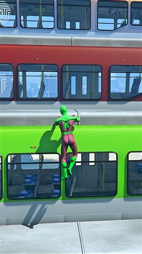 GTA 5 Epic Spiderman Ragdolls | Jumps / Fails ep.1463 #shorts