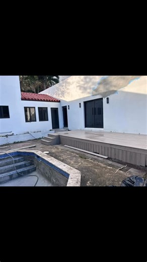 Dr Decks on Instagram: "Stunning new PVC deck straight from the master bedroom into the pool 🏊‍♂️ Framed entirely with marine-grade lumber and stainless-steel hardware, topped with Eclipse PVC decking—built to last in Coral Gables. Wake up and step straight into the pool ✨ This beautiful PVC deck is built on marine-grade framing with stainless-steel hardware and finished with Eclipse PVC for long-term durability in Coral Gables. #CoralGables #CoralGablesHomes #MiamiDecks #LuxuryDeck #PVC