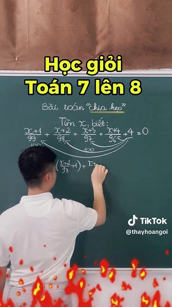 Bài toán chia kẹo- Tìm x - lớp 7 lên 8 ✅❤️ #math #learnontiktok #thayhoangoi #xuhuong #2k13
