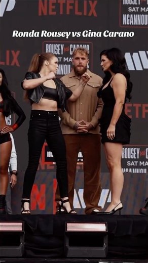 Ronda Rousey vs Gina Carano #match #jakepaul