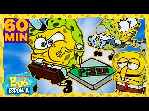 Bob Esponja | 1 hora de momentos clássicos da 1ª Temporada!| Nickelodeon | Bob Esponja em Português