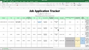 Job Tracker, Excel Template, Organization Tools, Job Tracking Spreadsheet, Job Search Tracker, Job Application Tracker Excel - Etsy