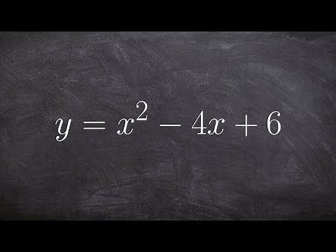 Writing a quadratic from standard form to vertex form by completing square