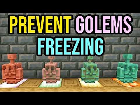How to Fix Frozen Copper Golems & Stop Them Turning Into Statues!