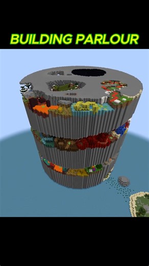 minecraft timelapse of spiral parkour #minecraft #timelapse #minecrafttimelapae