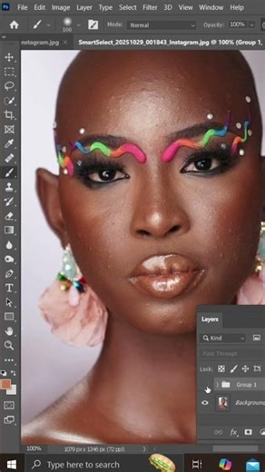 The SECRET to Smooth Skin in Photoshop (No Frequency Separation!) #shorts