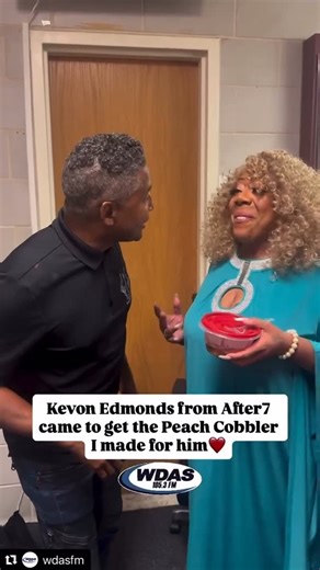 Kevon Edmonds - After 7 | Each member has their own container of my #peachcobbler 😋 I LOVE @after7music and they are here at my Party in the Park at @dellmusiccenter... | Instagram