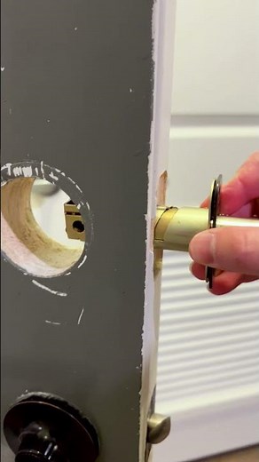 Unboxing and installing the invisible smart lock, Level Bolt #shorts #smarthomegadgets #asmr #diy