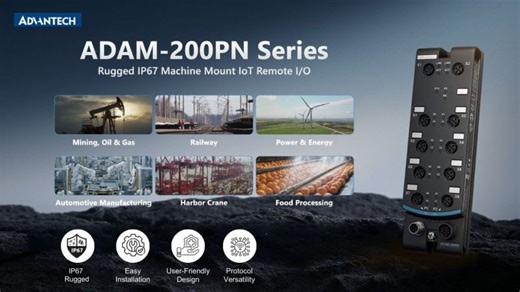 IP67 Machine-Mount Remote I/O Built for Harsh Industrial Environments | ADAM-200PN | Luigi C.