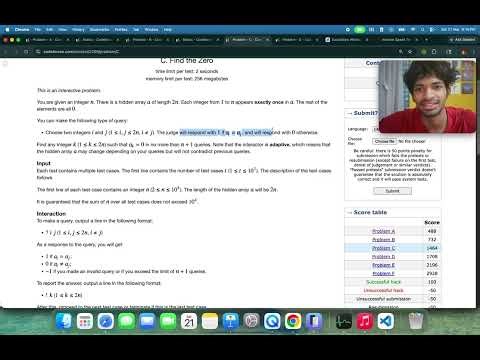 Codeforces Round 1087 (Div. 2) | Teja-Smart | ScreenCast