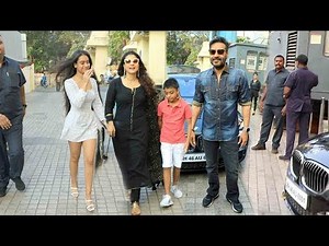 Ajay Devgan & Kajol With Family- Daughter Nysa Devgn & Son Yug D. @Tanhaji GRAND Premiere