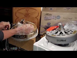 New vs. NOS Hunter Original Ceiling Fan unboxing and installation