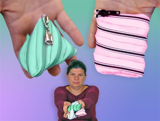 Continuous Zipper Pouch - How To Make Zongzi Zipper Bag / Coin Pouch ⋆ Hello Sewing