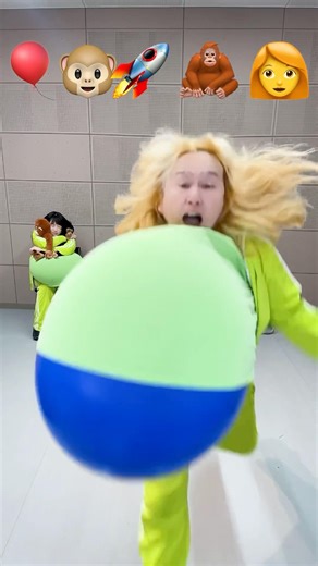 Ba-ra-bam Balloon Popping Dance Challenge 215 I inflated a giant balloon suit and danced inside i...