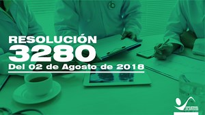 Resoluci�n 3280 del 02 de Agosto de 2018