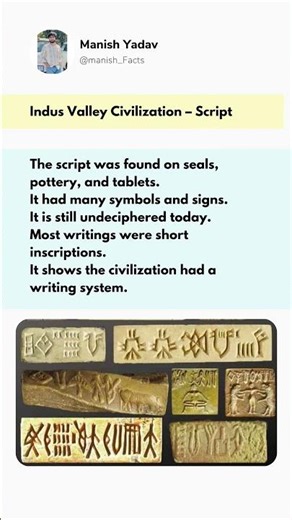 Indus valley Civilisation Scripts