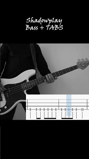 Shadowplay - Joy Division (Bass cover with TABS)