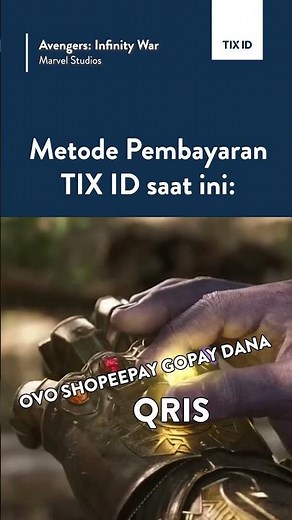 Semakin mudah buat transaksi beli tiket di TIX ID. Yuk cobain sekarang! #TIXID #Bioskop #Avengers