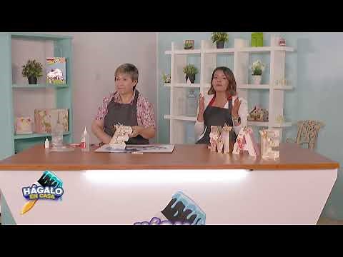 Cómo hacer Letras Shaker en 3D // Hágalo En Casa // 08 de Marzo 2023