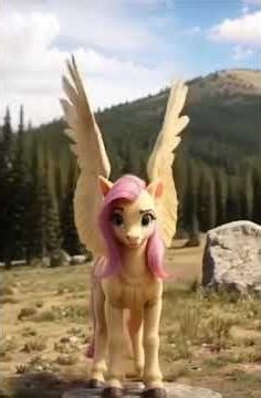 Fluttershy is flying in the Beautiful sky