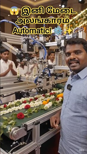 இனி மேடை அலங்காரம் Automatic 😱 | AI Stage Decoration Machine | Tamil Shorts