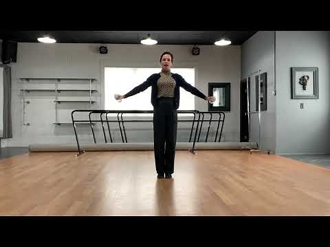 An exercise to improve ballroom frame and posture