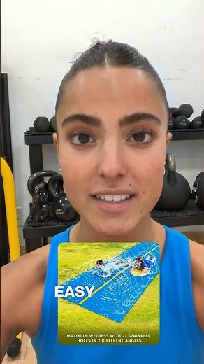 30ft Mega Water Slide Challenge! 💦🌞 Who’s fastest? #waterslidefun #musthave