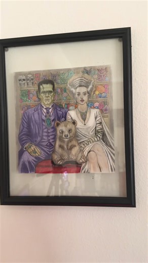 Monster and Bride 💀… #fyp #foryou #florida #art #frankensteinsmonster | monster art
